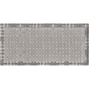 Šedý pratelný běhoun 55x240 cm Dama Argento – Floorita