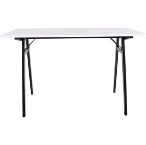 Bílý stůl s černýma nohama House Nordic Vojens Desk, délka 120 cm