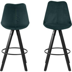 Sada 2 zelených barových židlí Actona Dima