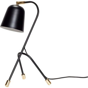 Černá stolní železná lampa Hübsch Bunno