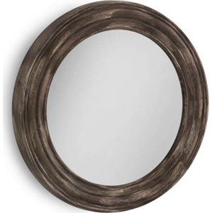 Hnědé nástěnné zrcadlo Geese, Ø 67 cm