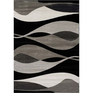 Šedo-černý koberec Webtappeti Manhattan Hudson, 120 x 230 cm