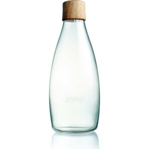 Skleněná lahev s dřevěným víčkem ReTap, 800 ml
