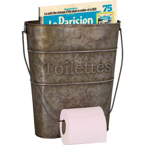 Šedý kovový držák na toaletní papír – Antic Line