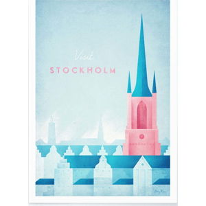 Plakát Travelposter Stockholm, 30 x 40 cm