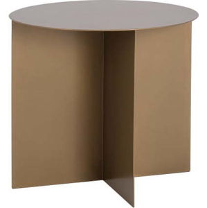 Konferenční kovový stůl ve zlaté barvě Custom Form Oli, ⌀ 50 cm