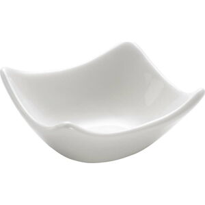 Bílá porcelánová miska Maxwell & Williams Basic Wave, 7,5 x 7,5 cm
