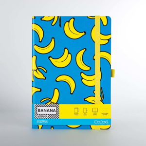 Zápisník s motivem banánů Just Mustard Banana, 190 stránek