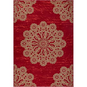 Červený koberec Hanse Home Gloria Lace, 200 x 290 cm