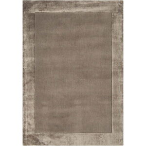 Hnědý ručně tkaný koberec s příměsí vlny 120x170 cm Ascot – Asiatic Carpets