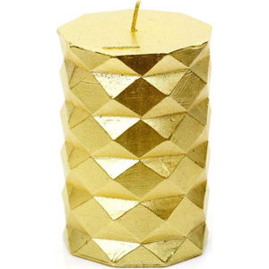 Svíčka ve zlaté barvě Unimasa Fashion, výška 10 cm