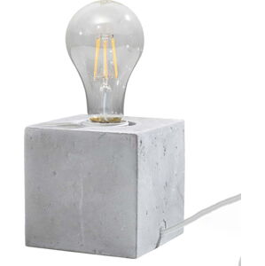 Světle šedá stolní lampa (výška 10 cm) Gabi – Nice Lamps