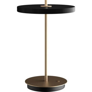 Černá LED stmívatelná stolní lampa s kovovým stínidlem (výška 31 cm) Asteria Move – UMAGE