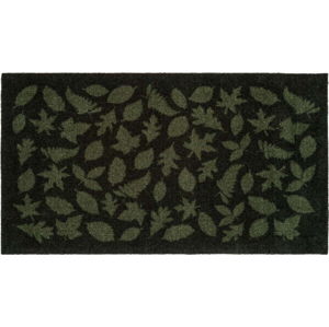 Tmavě zelená rohožka tica copenhagen Leaves, 67 x 120  cm