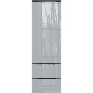 Šedá vysoká závěsná koupelnová skříňka 36x111 cm Vasio – Germania