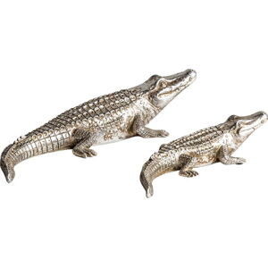 Sošky v sadě 2 ks z polyresinu Crocodiles – Burkina