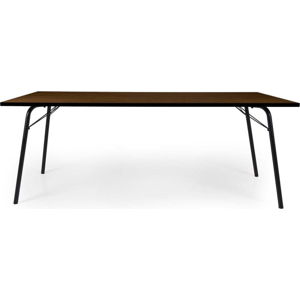 Tmavě hnědý jídelní stůl Tenzo Daxx, 90 x 200 cm