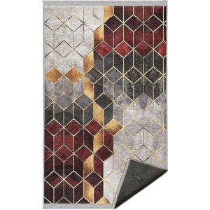 Šedo-vínový pratelný koberec 120x180 cm – Mila Home