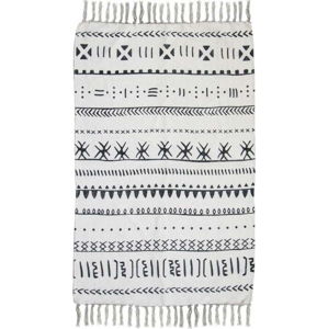 Černobílý bavlněný koberec HSM collection Colorful Living Manio, 150 x 210 cm