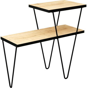 Odkládací stolek s deskou v dubovém dekoru 25x60 cm Toros – Gauge Concept