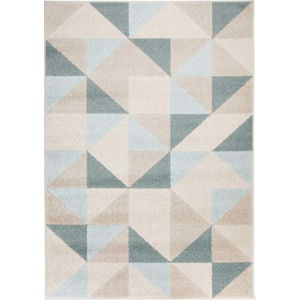 Béžovo-modrý koberec Flair Rugs Urban Triangle, 200 x 275 cm