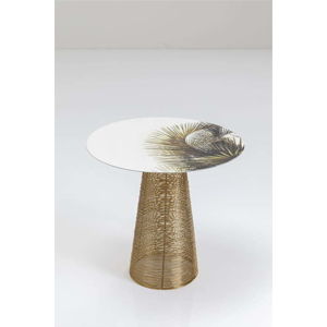 Kovový odkládací stolek Kare Design Charme Palm, ⌀ 50 cm