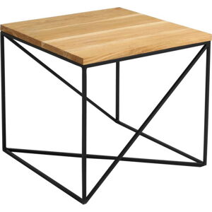 Odkládací stolek v dekoru dubového dřeva Custom Form Memo, 50 x 50 cm