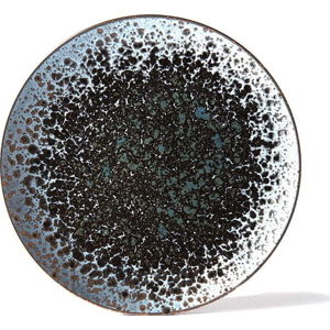 Černo-šedý keramický talíř MIJ Pearl, ø 29 cm