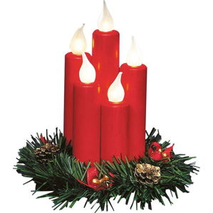 Červená světelná dekorace s vánočním motivem Hanna – Markslöjd