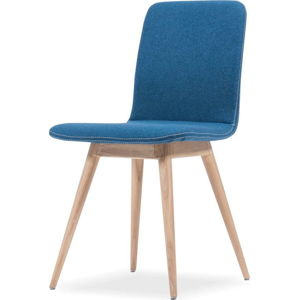 Modrá židle z dubového dřeva Gazzda Ena