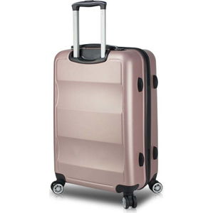Růžový cestovní kufr na kolečkách s USB portem My Valice COLORS LASSO Medium Suitcase