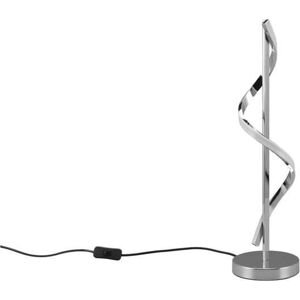 LED stolní lampa v leskle stříbrné barvě (výška 56 cm) Isabel – Trio
