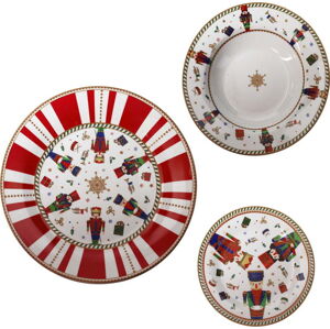Vánoční porcelánová jídelní sada 18 ks Tavola - Brandani
