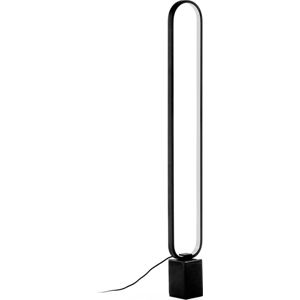 Černá stojací lampa La Forma Cinta, výška 10 cm