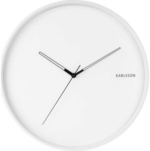 Bílé nástěnné hodiny Karlsson Hue, ø 40 cm
