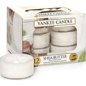 Sada 12 vonných svíček Yankee Candle Shea Butter, doba hoření 4 h