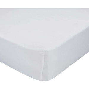 Bílé elastické prostěradlo z čisté bavlny, 140 x 70 cm
