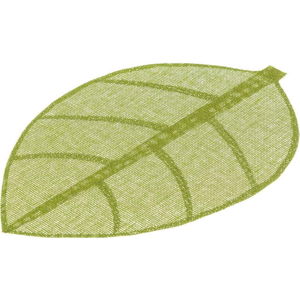 Zelené prostírání ve tvaru listu Unimasa, 50 x 33 cm