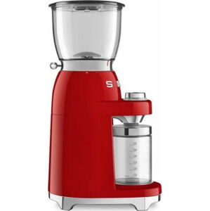 Červený mlýnek na kávu SMEG 50's Retro