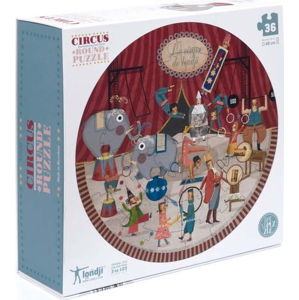 Kruhové puzzle cirkus Londji, 36 dílků