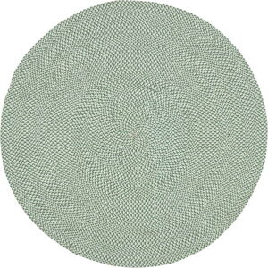 Zelený koberec z recyklovaného plastu Kave Home Rodhe, ø 150 cm