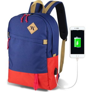 Modro-červený batoh s USB portem My Valice FREEDOM Smart Bag