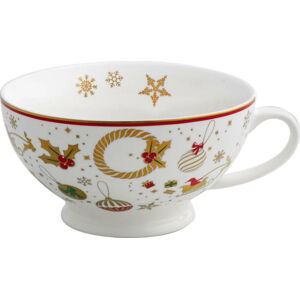 Porcelánový šálek na čaj s vánočním motivem Brandani Alleluia New Bone, ⌀ 14 cm