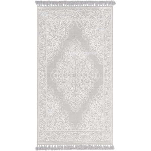 Šedý ručně tkaný bavlněný koberec Westwing Collection Salima, 700 x 140 cm
