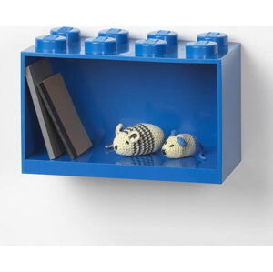 Dětská modrá nástěnná police LEGO® Brick 8
