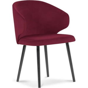 Červená jídelní židle se sametovým potahem Windsor & Co Sofas Nemesis