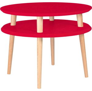 Červený konferenční stolek Ragaba Ufo, ⌀ 57 cm