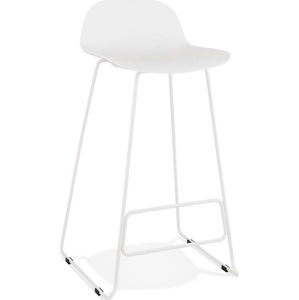 Bílá barová židle Kokoon Slade, výška sedu 76 cm