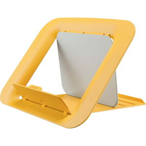 Žlutý nastavitelný stojan pod notebook ERGO Cosy - Leitz