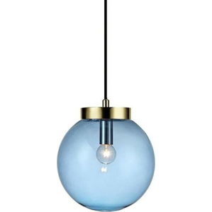 Závěsné svítidlo v modro-zlaté barvě Markslöjd Ball Two, ⌀ 22 cm